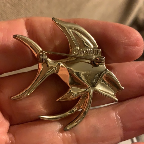 Vintage Sarah Coventry fish brooch in silver tone - Picture 7 of 12